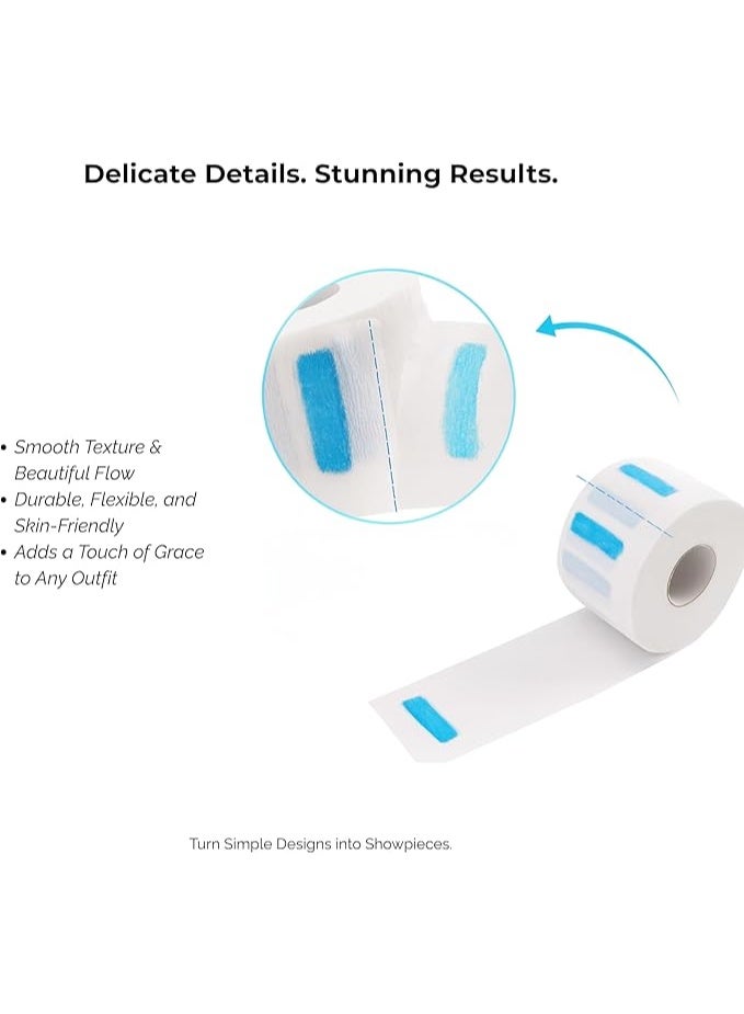 Globalstar Pack of 5 Disposable Neck Strips Rolls – Stretchy Neck Covering for Hairdressers and Barbers - Image 4